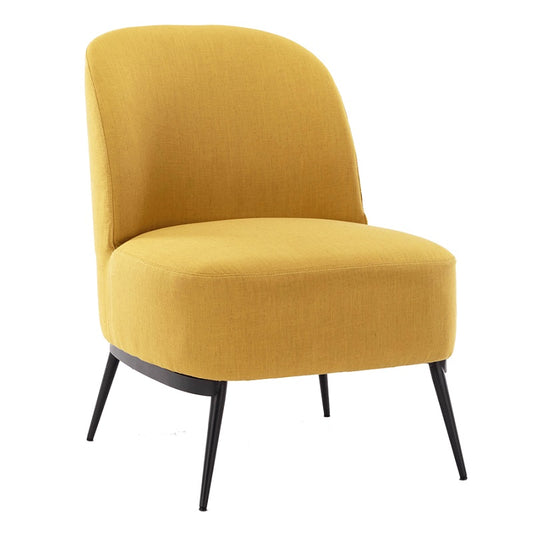 כורסא לסלון מעוצבת דגם סנדי, צבע חרדל