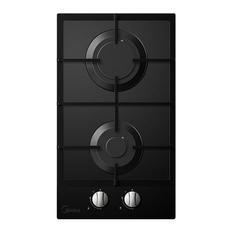 כיריים גז זכוכית שחור MIDEA DOMINO זוגי 30G20MA060-GFN BLACK