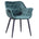 כורסא מעוצבת לסלון, דגם לילי, צבע כחול