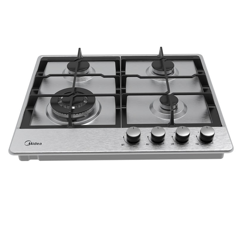 כיריים גז 4 להבות נירוסטה 60 ס"מ MIDEA 60SJ402 CAST IRON