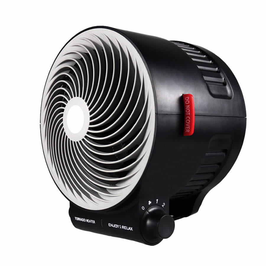 מפזר חום VORTEX מעוצב 2000W שחור דגם VH-2000