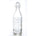 בקבוק זכוכית מעוצב למים 1 ליטר עם פקק בצבע שקוף
