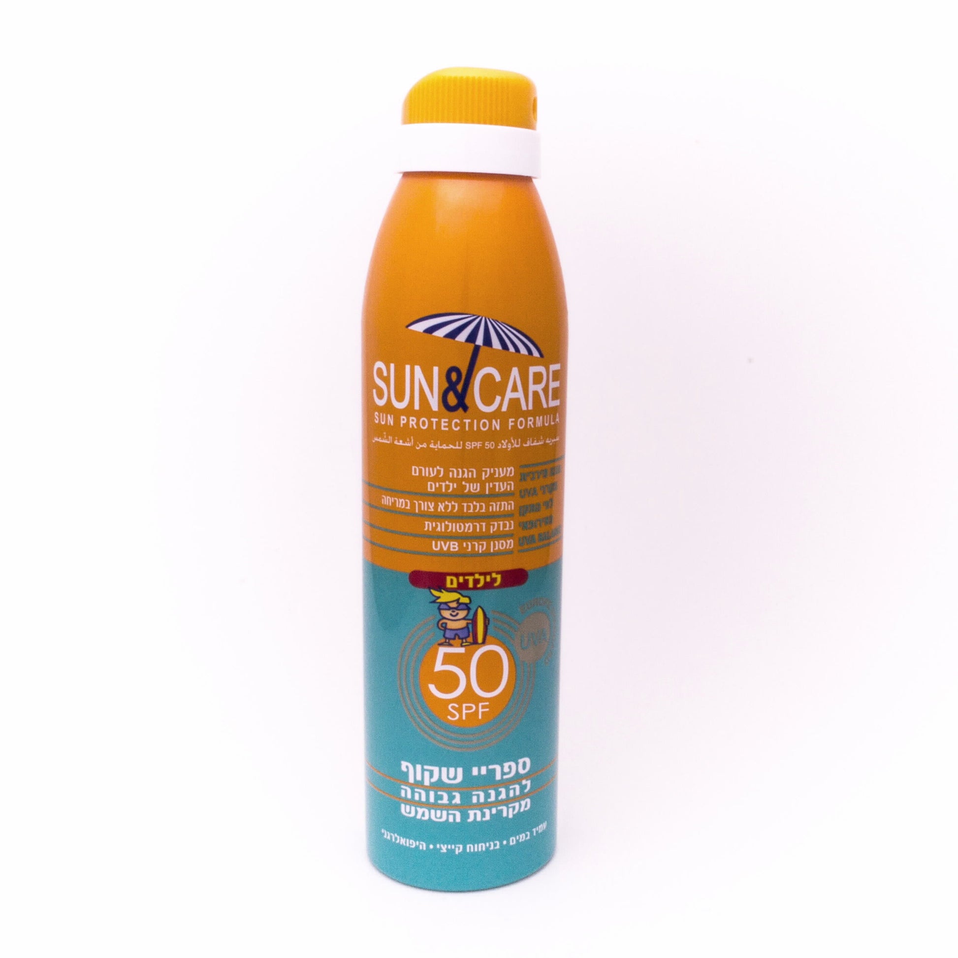 SPF50 UVA B200 סאן&קאר ספריי שקוף ילדים