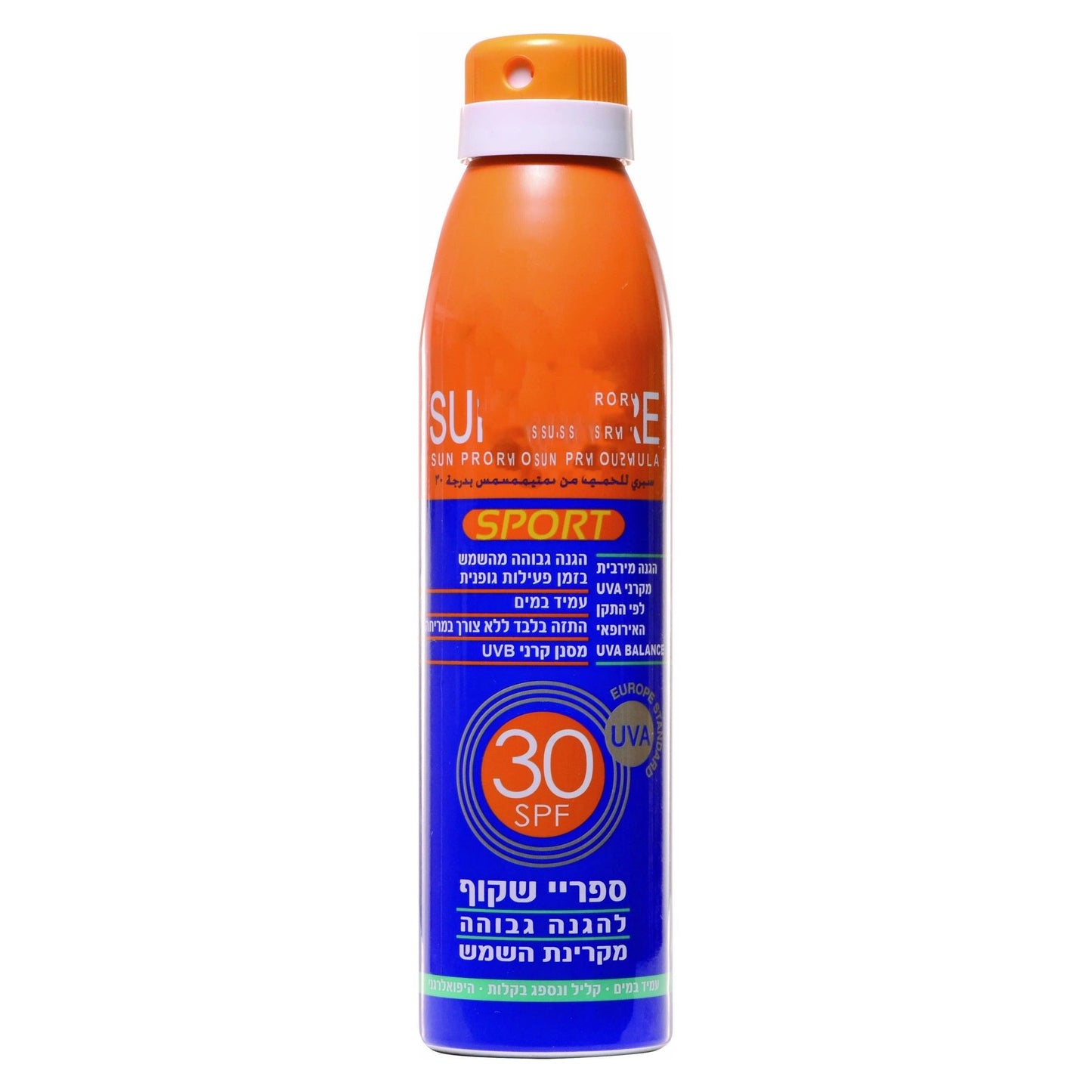 SPF30 UVA B סאן&קאר ספריי ספורט