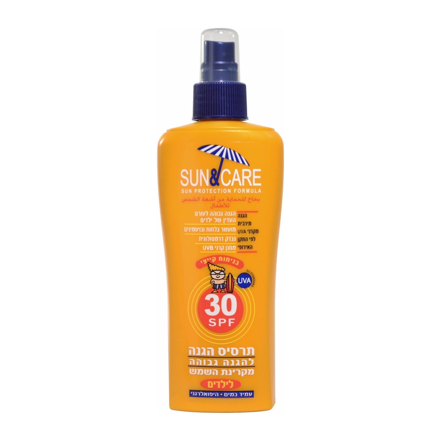 SPF30 UVA B סאן&קאר תרסיס ילדים 200מל