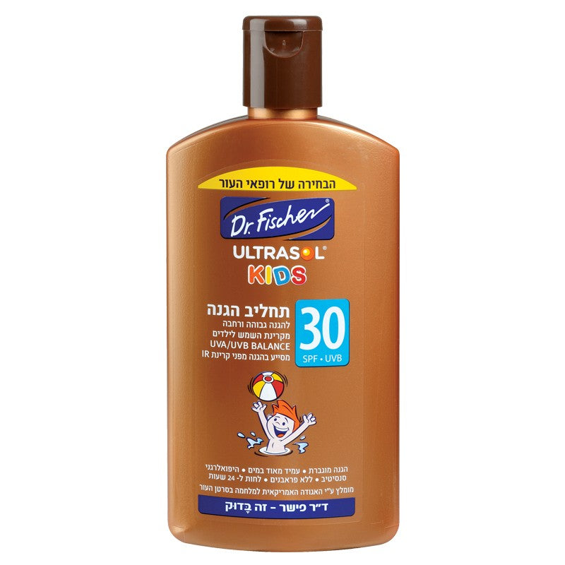 ד"ר פישר אולטרסול KIDS תחליב הגנה SPF30
250 מ"ל