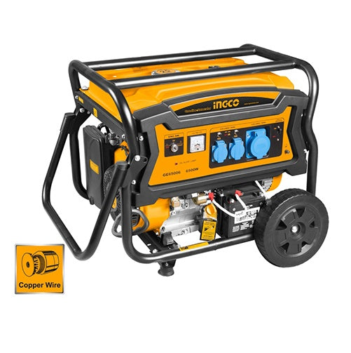 גנרטור בנזין 4 פעימות 6500W כולל מייצב מתח AVR כולל גלגלים