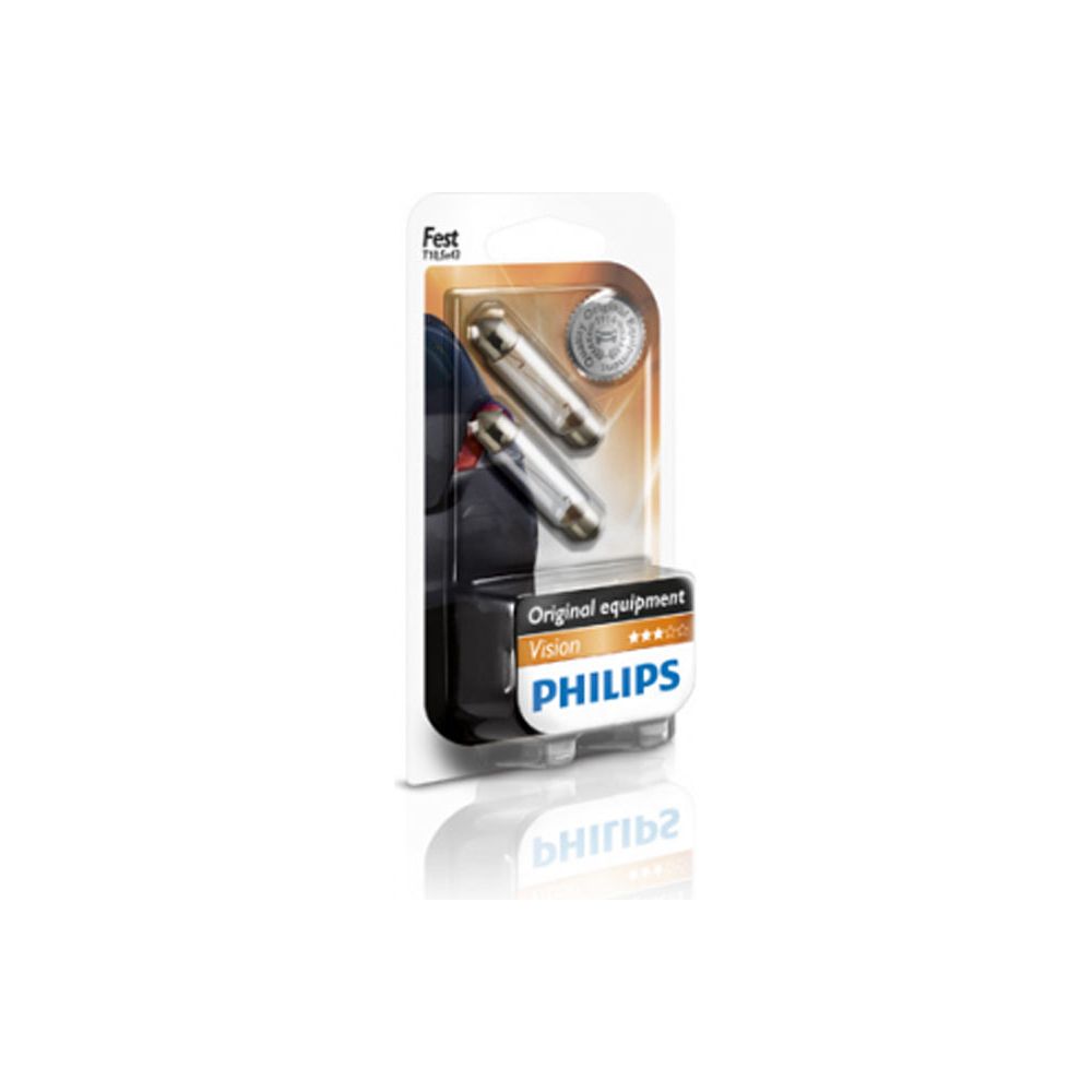 זוג נורות PHILIPS H1 VISIONPLUS